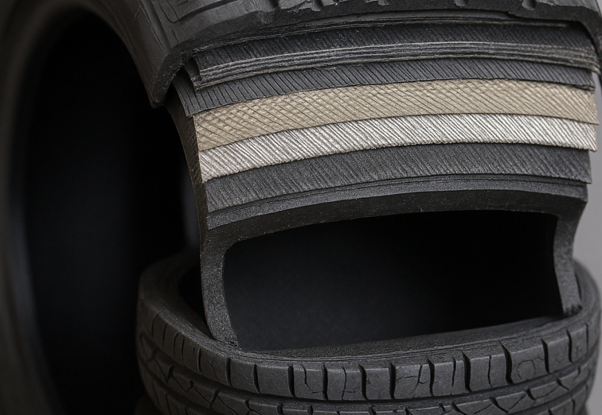 لایه‌های لاستیک سواری | معرفی ساختار و خرید از معین تایر